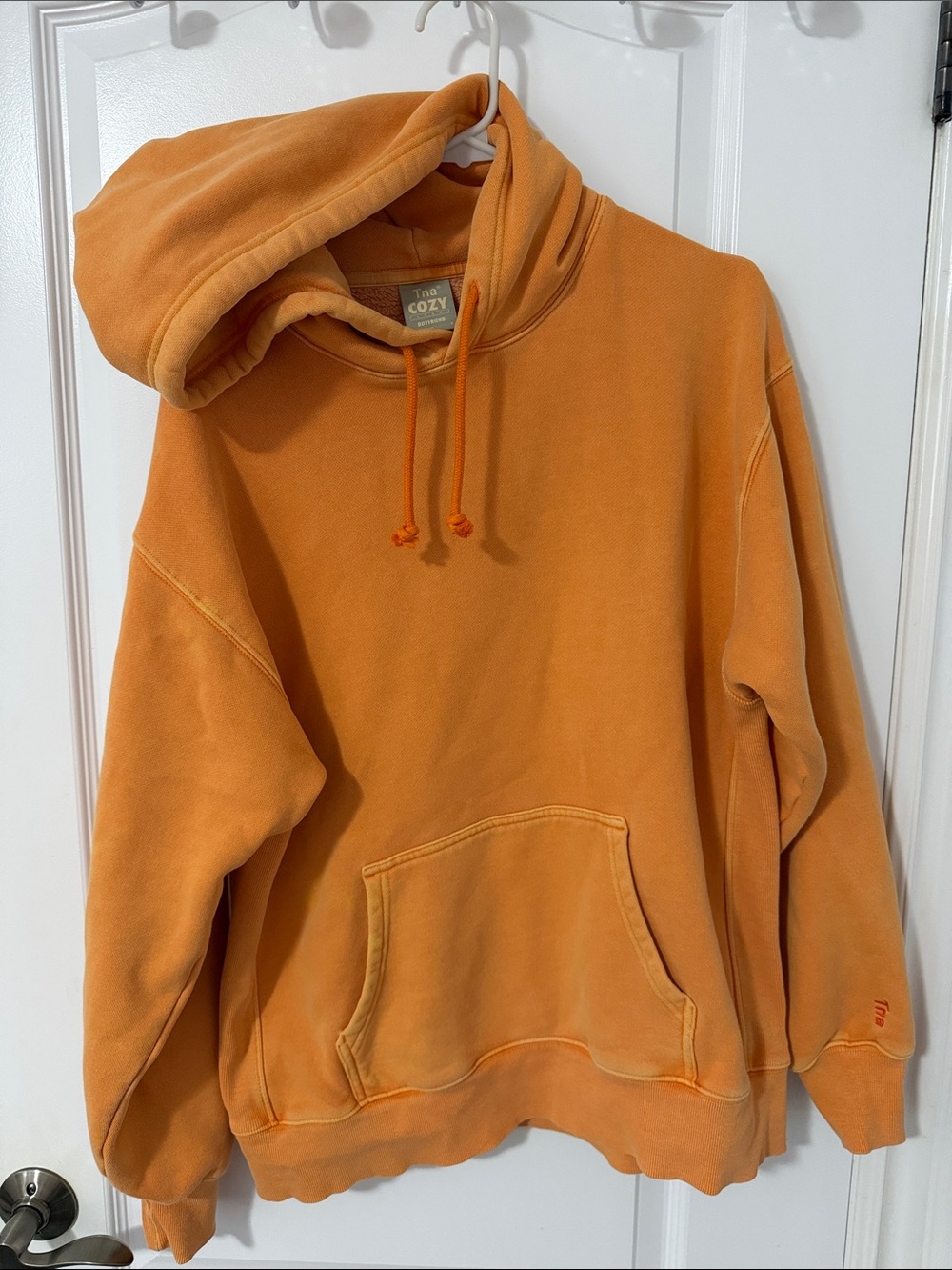 Tna boyfriend Cozy Orange Hoodie Sweatshirt